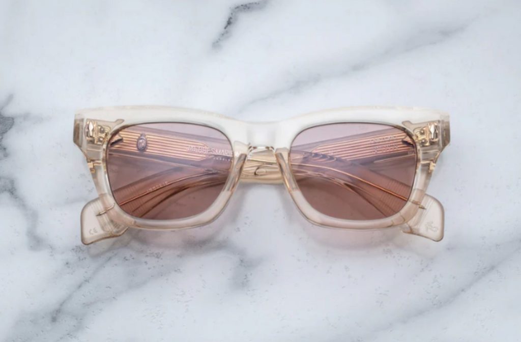 Transparent yellow colour of Jaques Marie Mage's sunglasses