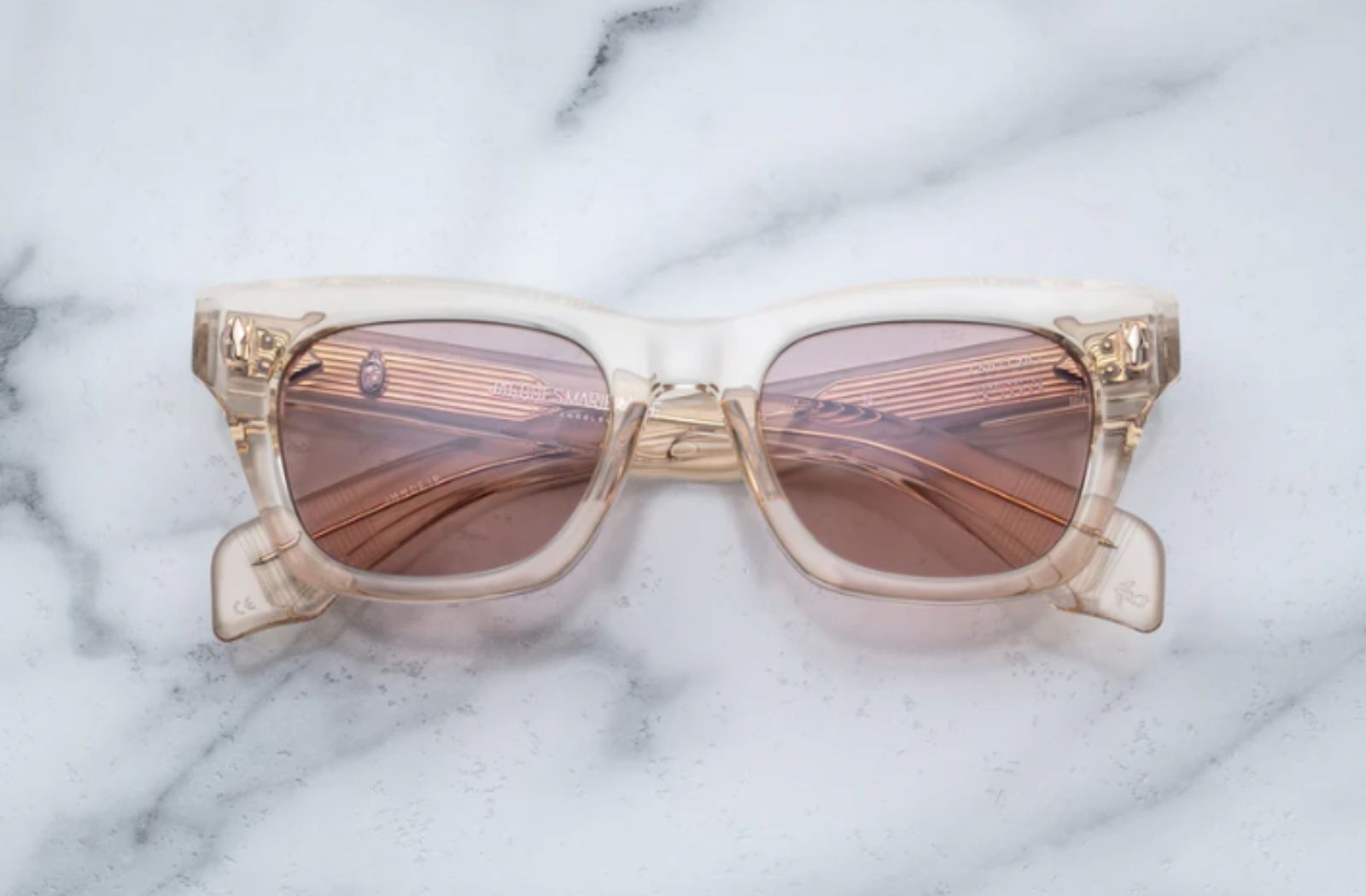 Transparent yellow colour of Jaques Marie Mage's sunglasses